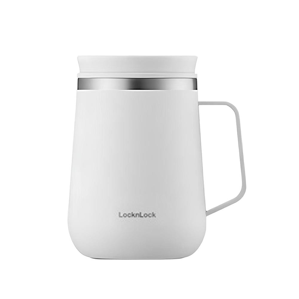แก้วน้ำสเตนเลส LOCKNLOCK METRO TEA 0.4 ลิตร สีครีมงาช้าง