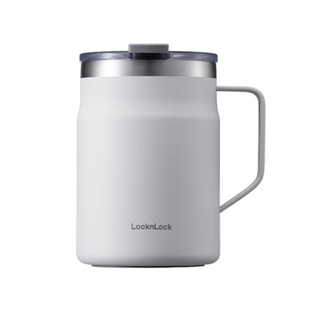 กระติกสุญญากาศ LOCKNLOCK METRO MUG 475 มล. สีขาว_0