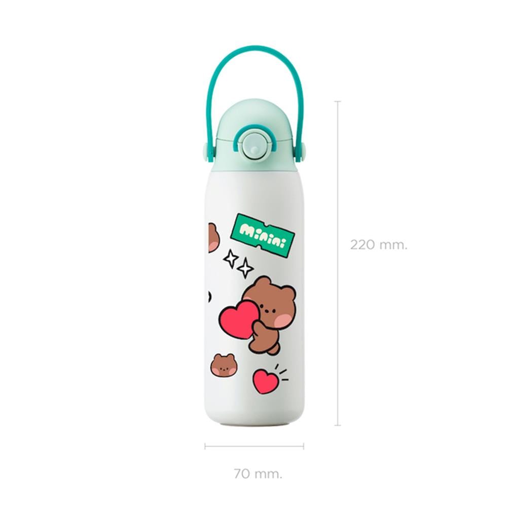 กระติกสุญญากาศ LOCKNLOCK LINE FRIEND 520 มล. สีมิ้นท์