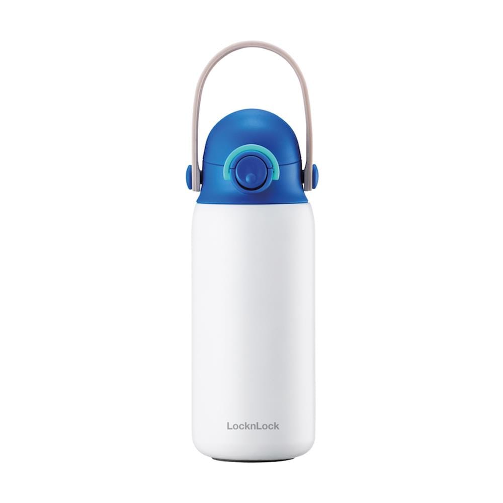 กระติกสุญญากาศ LOCKNLOCK DIY STRAM TUMBLER 350 มล. สีน้ำเงิน