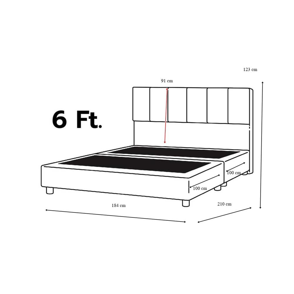 ฐานรองหัวเตียง 6 ฟุต AS FURNITURE VIOLET PVC สี BLACK
