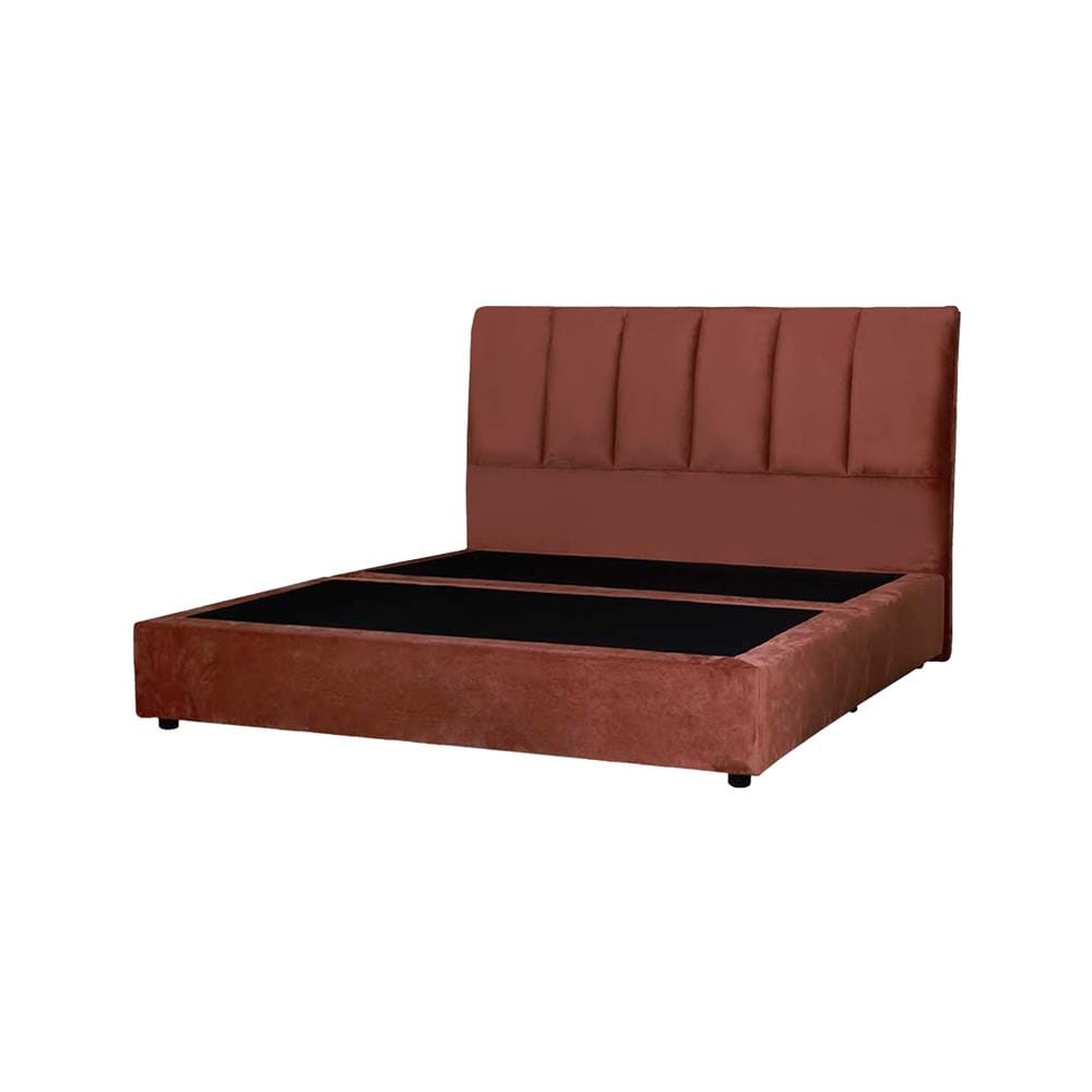ฐานรองหัวเตียง 6 ฟุต AS FURNITURE VIOLET VELVET สี BROWN
