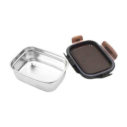 กล่องอาหารเหลี่ยม LOCKNLOCK LST811 500 มล. สีดำใส_1