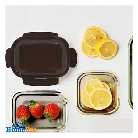 กล่องอาหารเหลี่ยม LOCKNLOCK LST826 2.7 ลิตร สีดำใส_2
