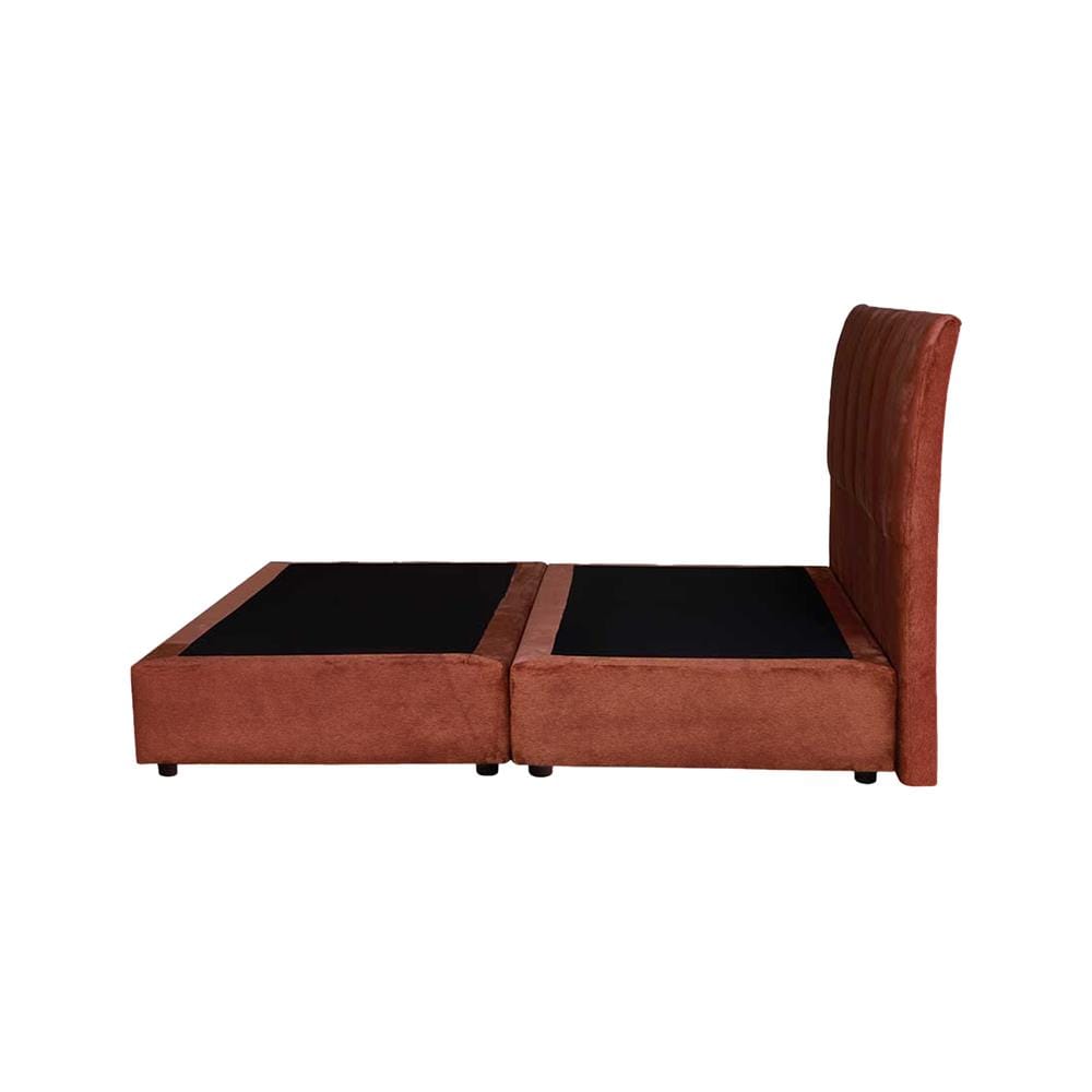 ฐานรองหัวเตียง 5 ฟุต AS FURNITURE VIOLET VELVET สี BROWN