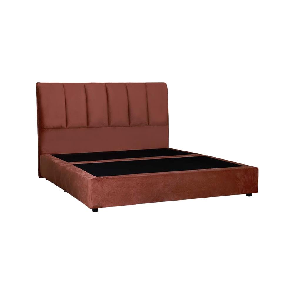 ฐานรองหัวเตียง 5 ฟุต AS FURNITURE VIOLET VELVET สี BROWN