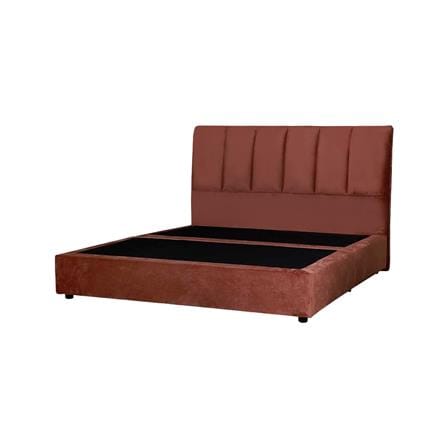 ฐานรองหัวเตียง 5 ฟุต AS FURNITURE VIOLET VELVET สี BROWN_0