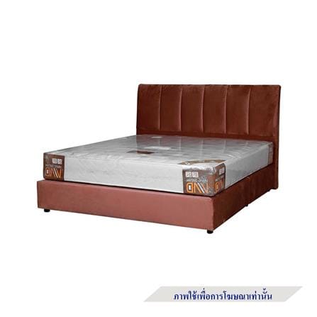 ฐานรองหัวเตียง 5 ฟุต AS FURNITURE VIOLET VELVET สี BROWN_3