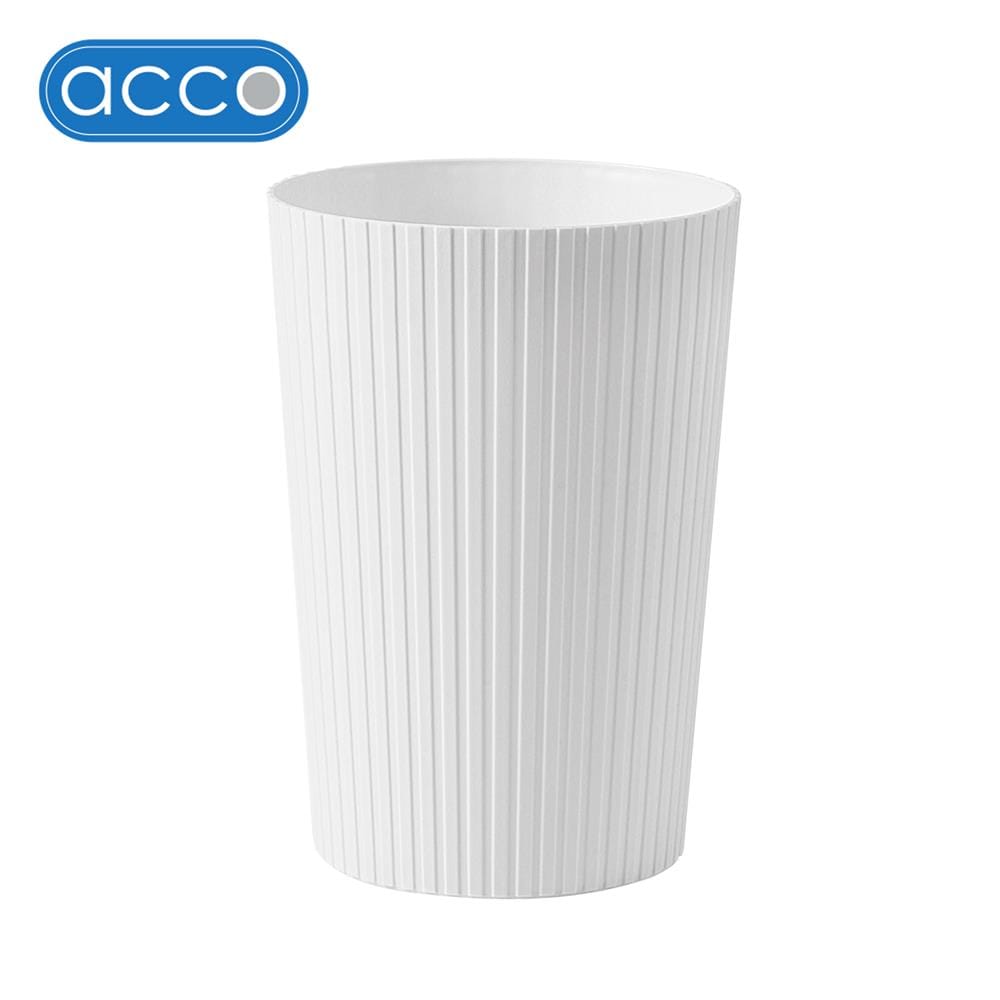 ถังขยะกลม ACCO CURVY 10 ลิตร สีขาว