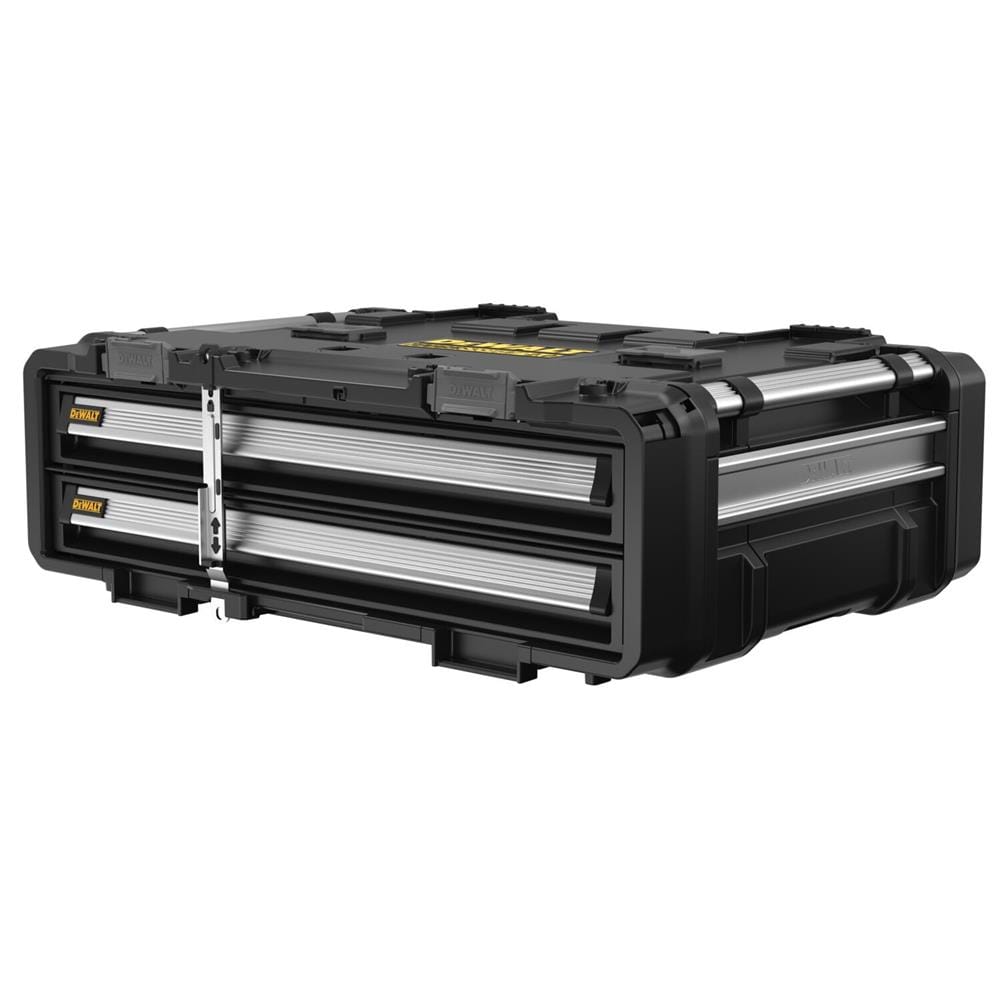 กล่องเครื่องมือลิ้นชัก 2 ชั้น พลาสติก-เหล็ก DEWALT TOUGH SYSTEM 2.0 DXL 77X55X28 ซม.