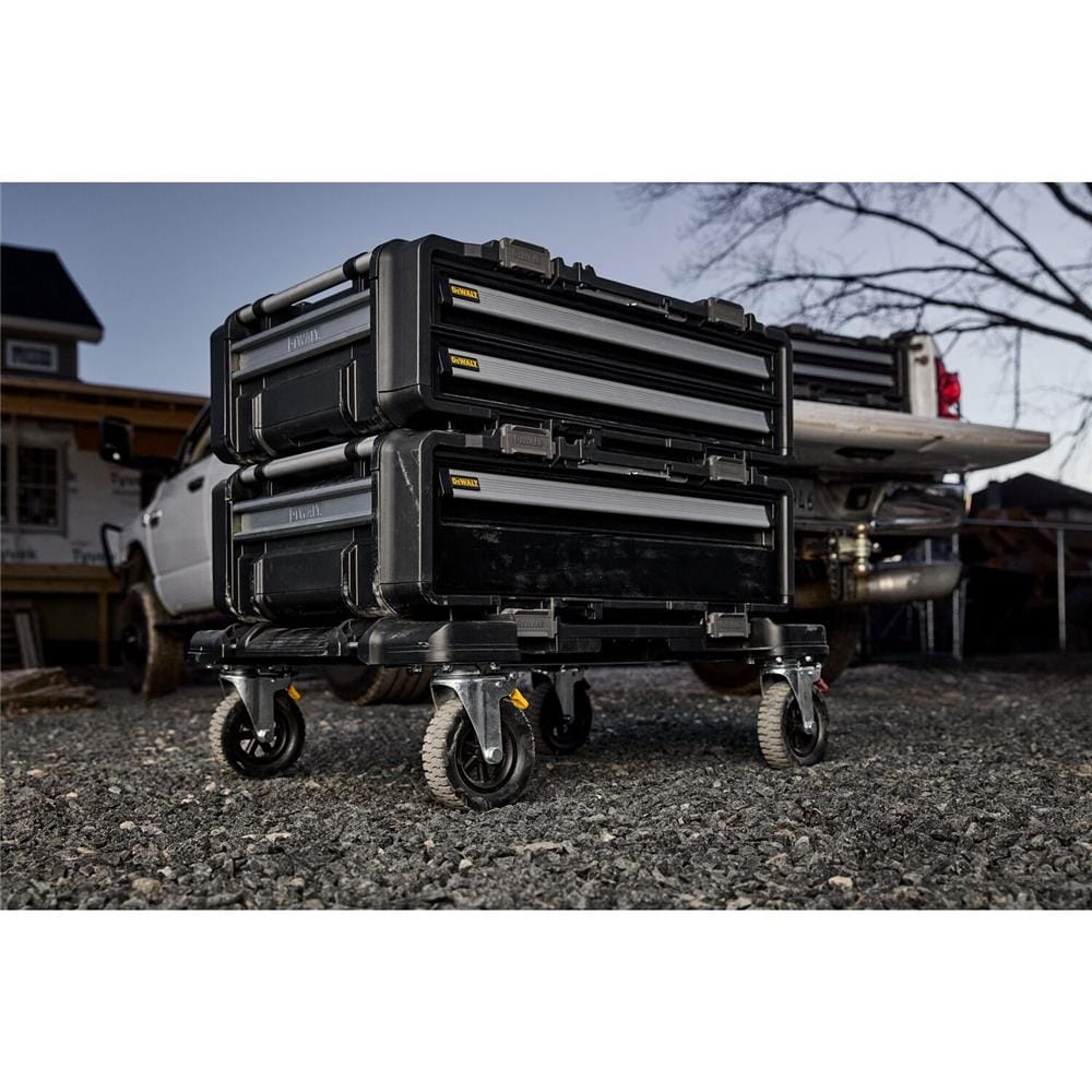 กล่องเครื่องมือลิ้นชัก 1 ชั้น พลาสติก-เหล็ก DEWALT TOUGH SYSTEM 2.0 DXL 77X55X28 ซม.