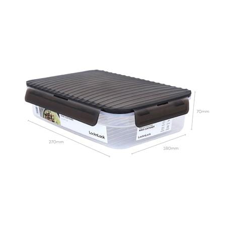กล่องอาหาร LOCKNLOCK  WAVE CONTAINER 2.2 ลิตร สีเทา_3