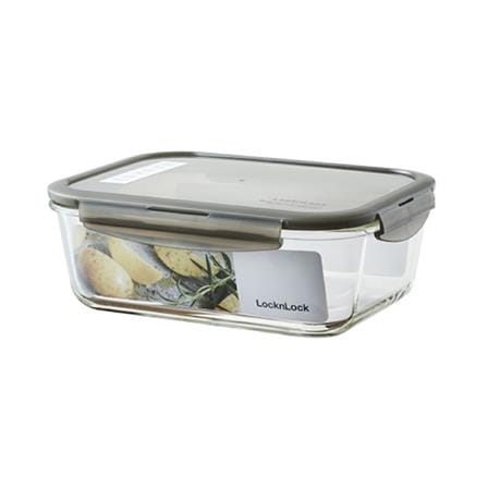 กล่องอาหาร LOCKNLOCK EURO 2 ลิตร สีเทา_0