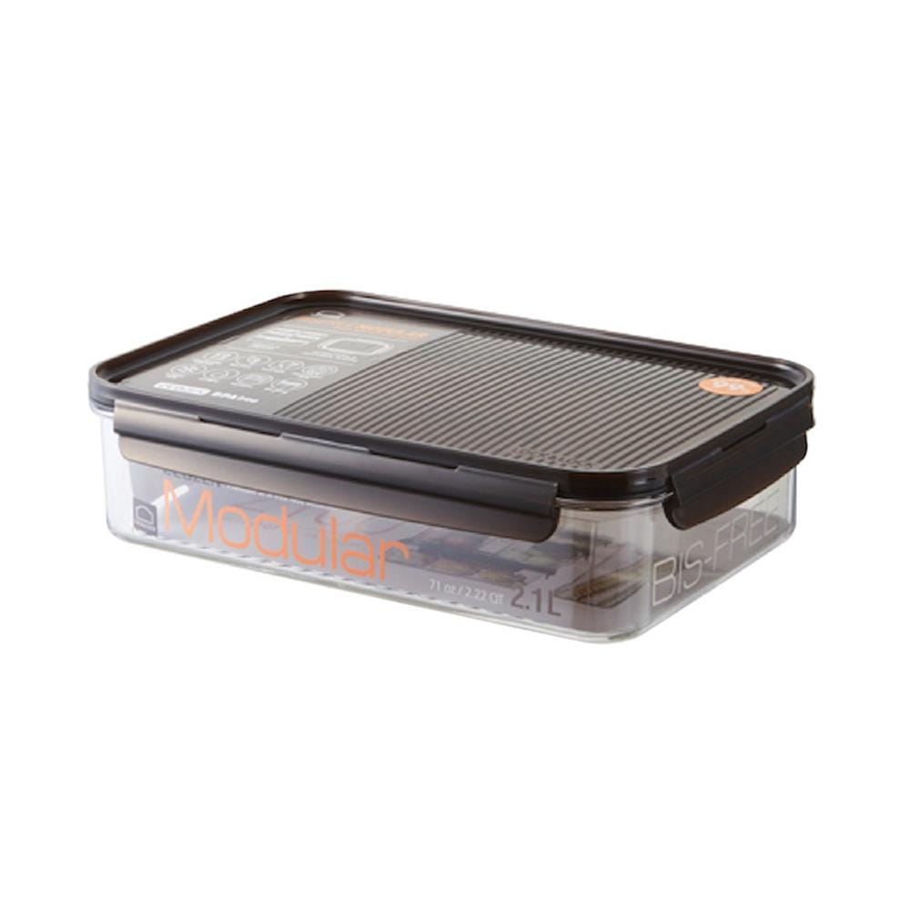 กล่องอาหาร LOCKNLOCK LBF406 2.1 ลิตร สีดำ/ใส