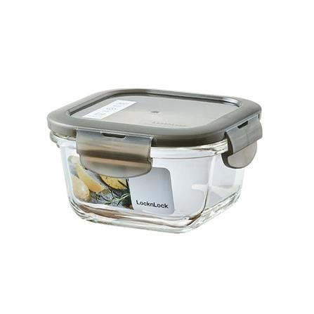 กล่องอาหาร LOCKNLOCK EURO 0.3 ลิตร สีเทา_0