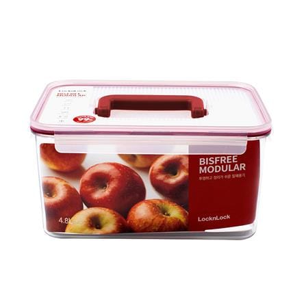 กล่องอาหาร LOCKNLOCK BISFREE 4.8 ลิตร สีเเดง_1