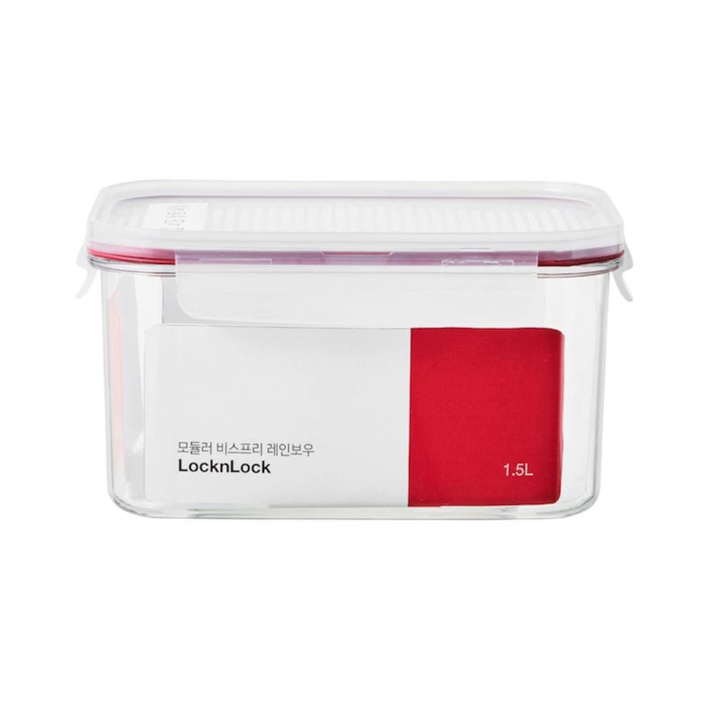 กล่องอาหาร LOCKNLOCK BISFREE 1.5 ลิตร สีแดง