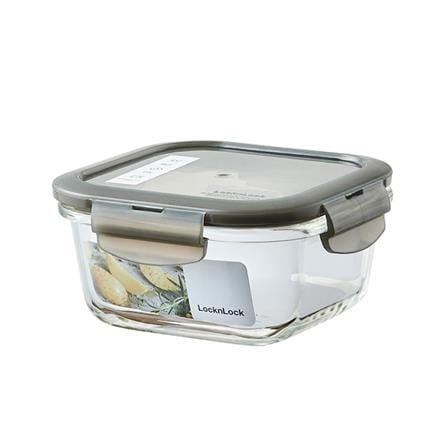 กล่องอาหาร LOCKNLOCK EURO 0.5 ลิตร สีเทา_0