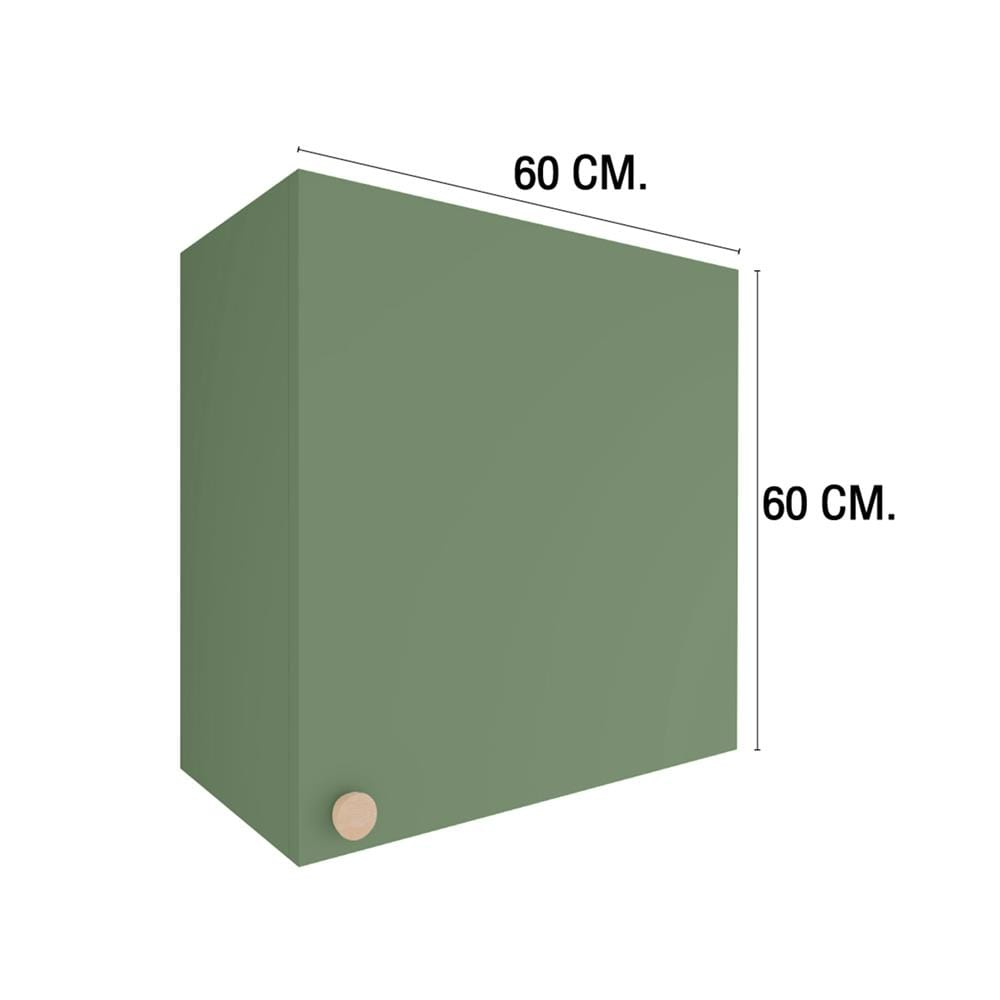 ตู้แขวนเดี่ยว MJ DOT 60X60 ซม. สี MATCHA