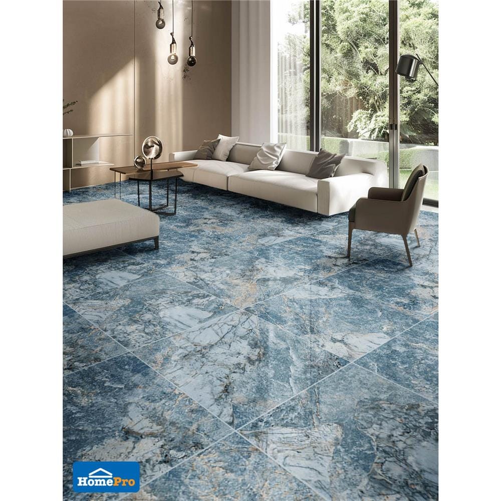 กระเบื้องพื้นพอร์ซเลน 60x60 ซม. TARA เวลด้า บลู A 1.44 ตร.ม.