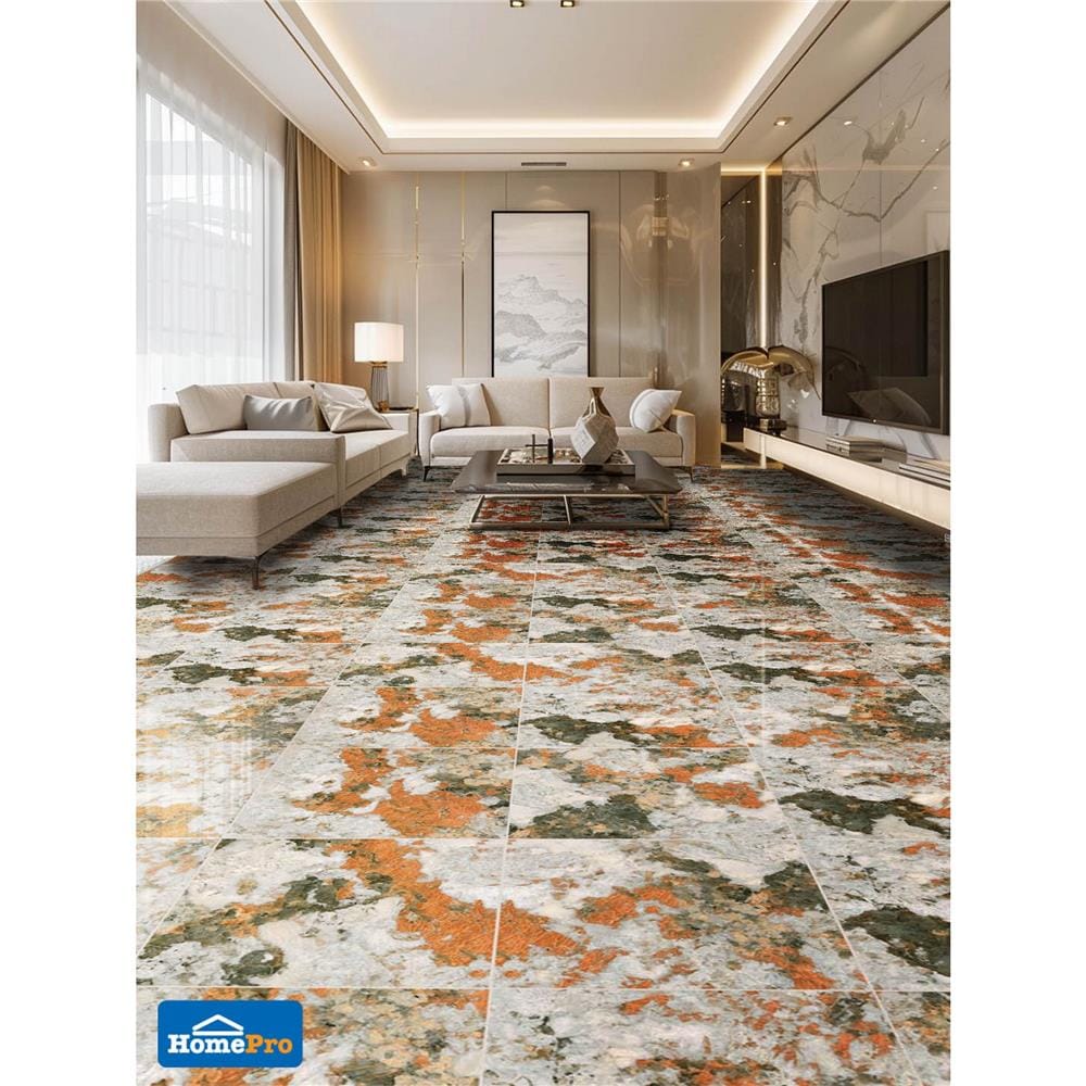กระเบื้องพื้นพอร์ซเลน 60x60 ซม. TARA เจียน่า ออเร้นจ์ A 1.44 ตร.ม.
