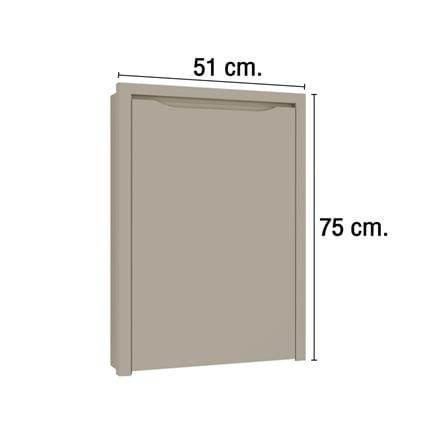 บานถังแก๊ส MJ ECO 75x51 ซม. สี BEIGE_3