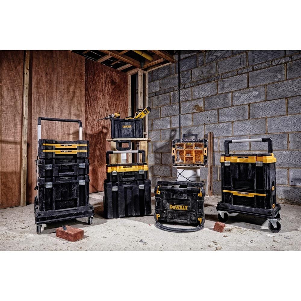 กล่องเครื่องมือฝาเปิด พลาสติก-เหล็ก DEWALT TSTAK DWST1-71228