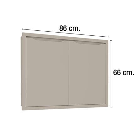 บานซิงค์คู่ MJ ECO 86x66 ซม. สี BEIGE_3