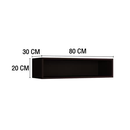 กล่องแขวนเสริม MJ ECO 80x20 ซม. สี DARK CHOCOLATE_4