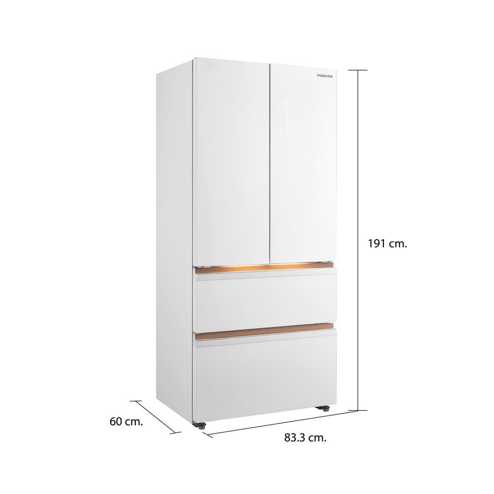 ตู้เย็น MULTI DOOR TOSHIBA GR-RF690WI-PGTH(67) 18.8 คิว อินเวอร์เตอร์ กระจกขาว