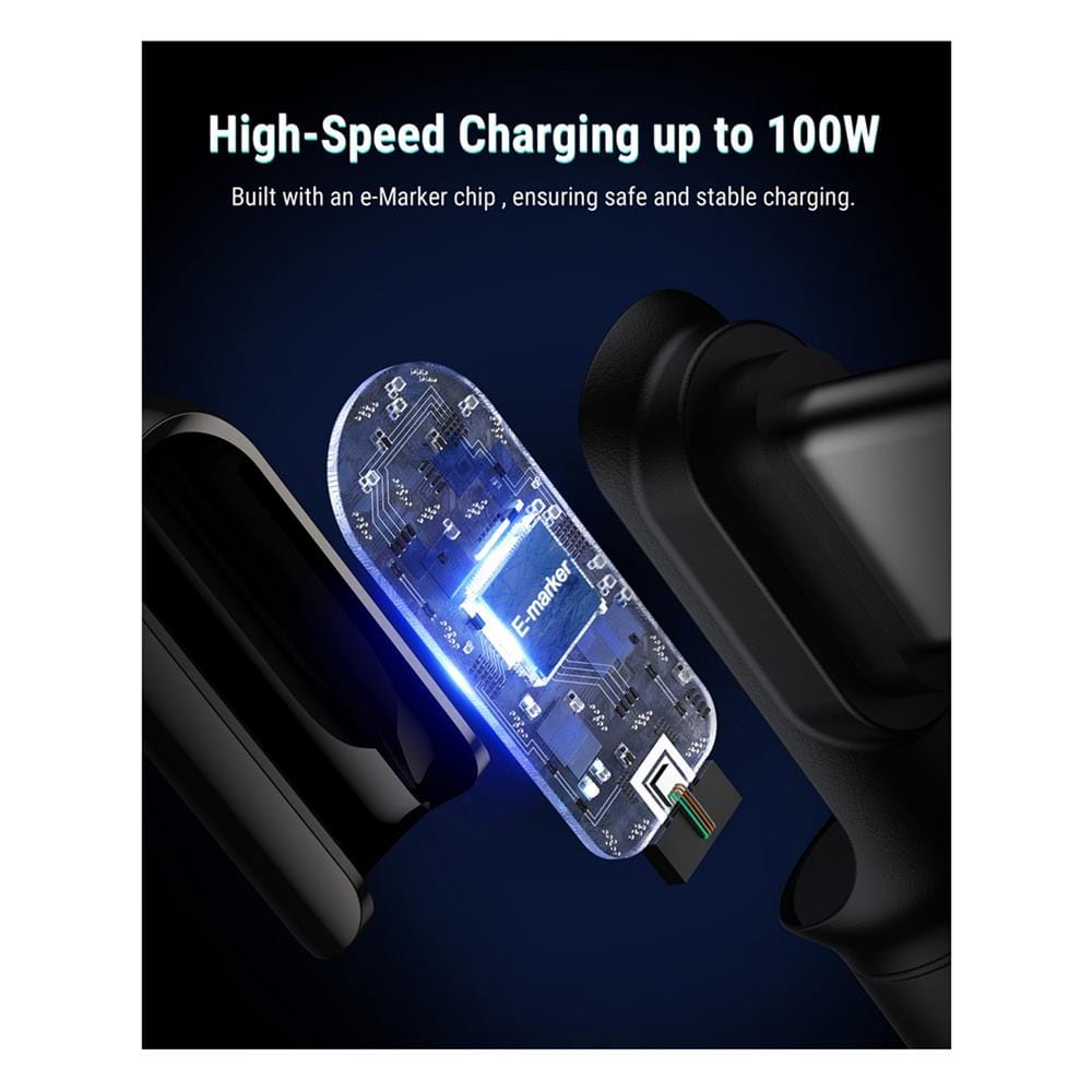 สายชาร์จ USB-C TO USB-C VOLTME POWERLINK STARK C2071 1.2 เมตร สีดำ