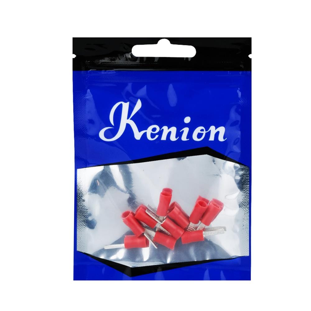 หางปลาก้านไม้ขีดแบนหุ้ม KENION 1.25-10/2.3 สีแดง (แพ็ก 10 ชิ้น)