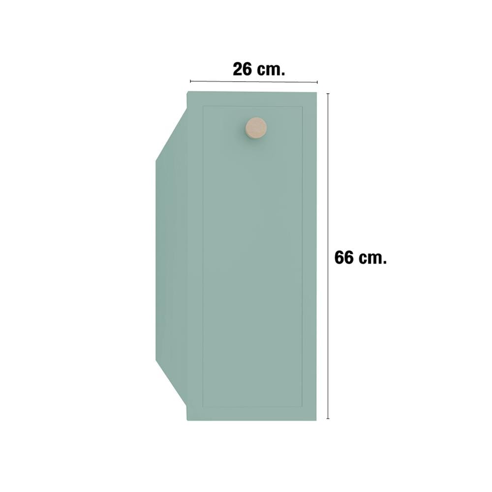 ตู้ลิ้นชักตะแกรง MJ DOT 26x66 ซม. สี PASTEL MINT