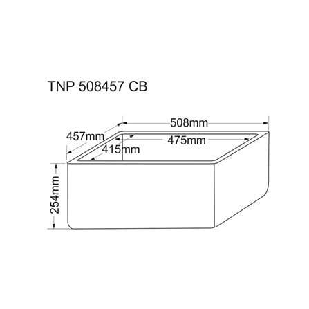 ซิงค์ฝัง 1 หลุม TECNOPLUS TNP 508457 CB BK CE 50.8 ซม._3