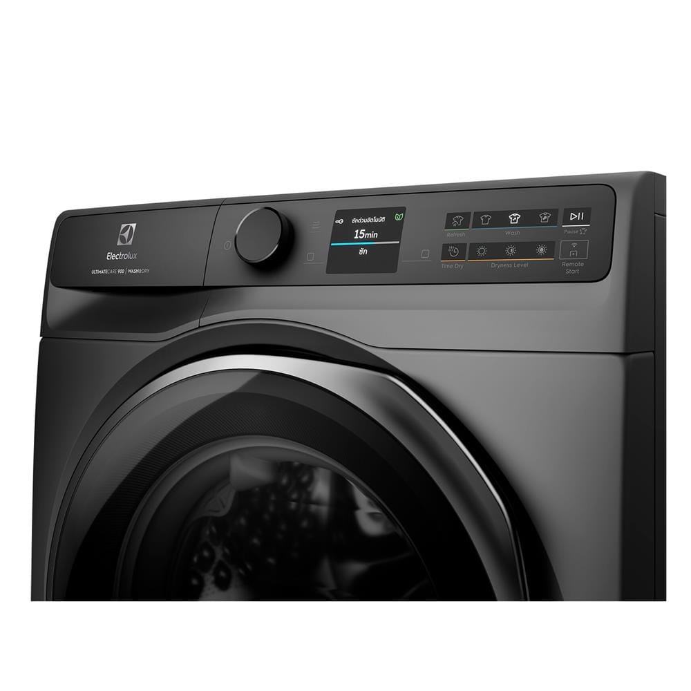 เครื่องซักอบผ้าฝาหน้าพร้อมขาตั้ง ELECTROLUX EWW1342R9SC 13/9 กก. 1400RPM อินเวอร์เตอร์ สีเทาเข้ม