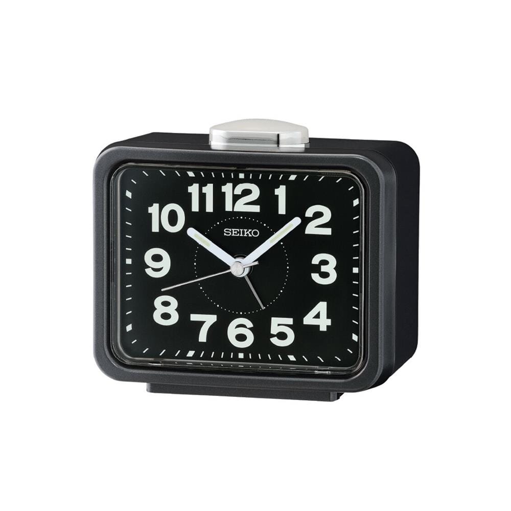 นาฬิกาปลุก SEIKO CLOCKS QHK062K 3.3X4.2 นิ้ว สีดำ