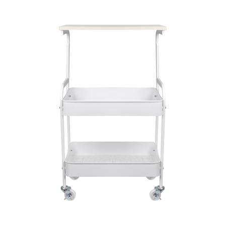 ชั้นวางของ 3 ชั้น มีล้อ STACKO TIMMIE 43.3X30X73.3 ซม. สีขาว_2