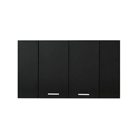 ชุดสวิตช์ 2 ทาง 2 ช่องกลาง SCHNEIDER A7032 2 BK สีดำ_0
