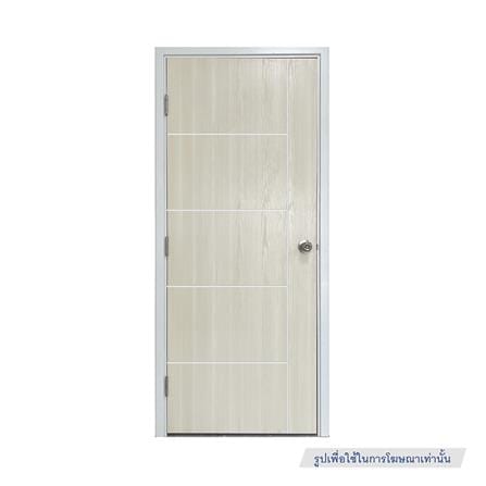 ประตูภายนอก UPVC ไม่เจาะลูกบิด MT OUP-002 90x200 ซม. สีขาว-โอ๊ค_1
