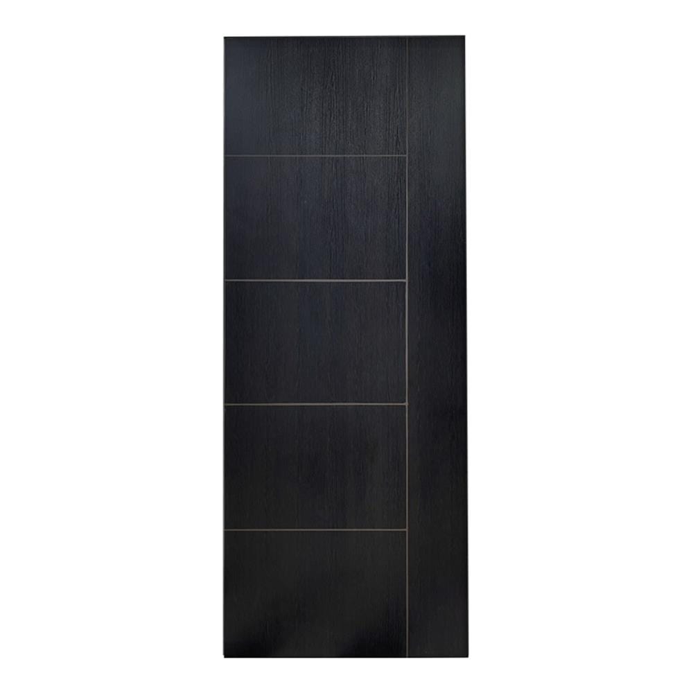 ประตูภายใน UPVC ไม่เจาะลูกบิด MT IUP-002 80x200 ซม. สี BLACK ASH