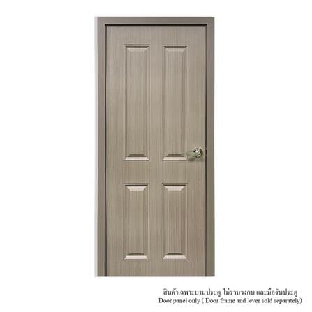 ประตูห้องน้ำ UPVC ไม่เจาะลูกบิด MT CL-001 70x200 ซม. สี BROWN OAK_2