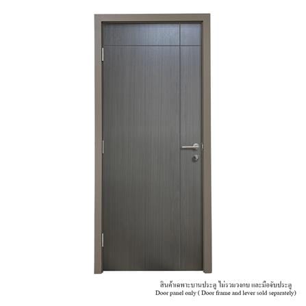 ประตูภายใน UPVC ไม่เจาะลูกบิด MT IUP-005D 80x200 ซม. สี DARK OAK_2