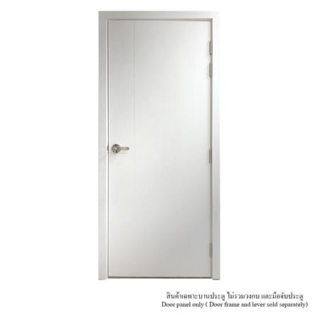 ประตูภายใน UPVC ไม่เจาะลูกบิด MT IUP-003 80x200 ซม. สีขาวลายไม้_2