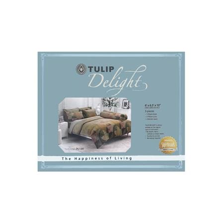 ชุดผ้าปูที่นอน 6 ฟุต 5 ชิ้น TULIP DELIGHT 60012-DL120_3