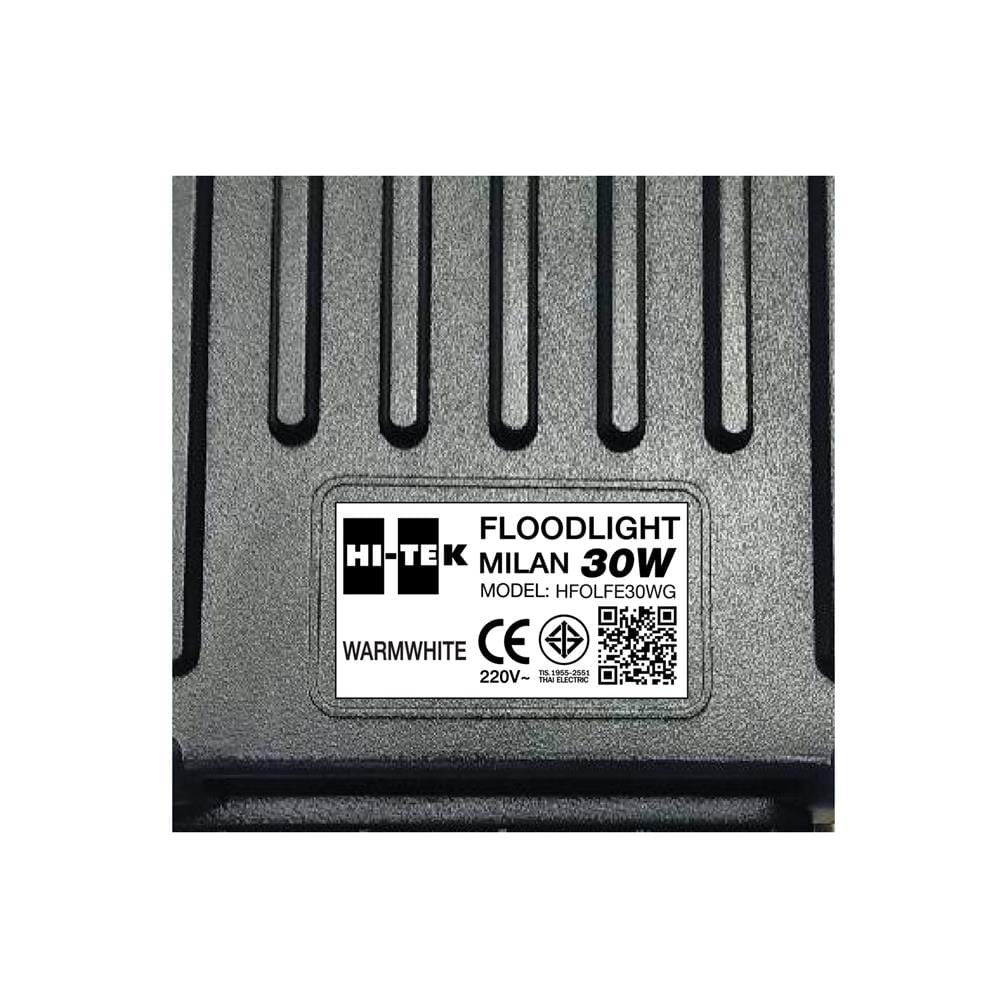 สปอตไลท์ภายนอก LED HI-TEK MILAN 30 วัตต์ WARM WHITE