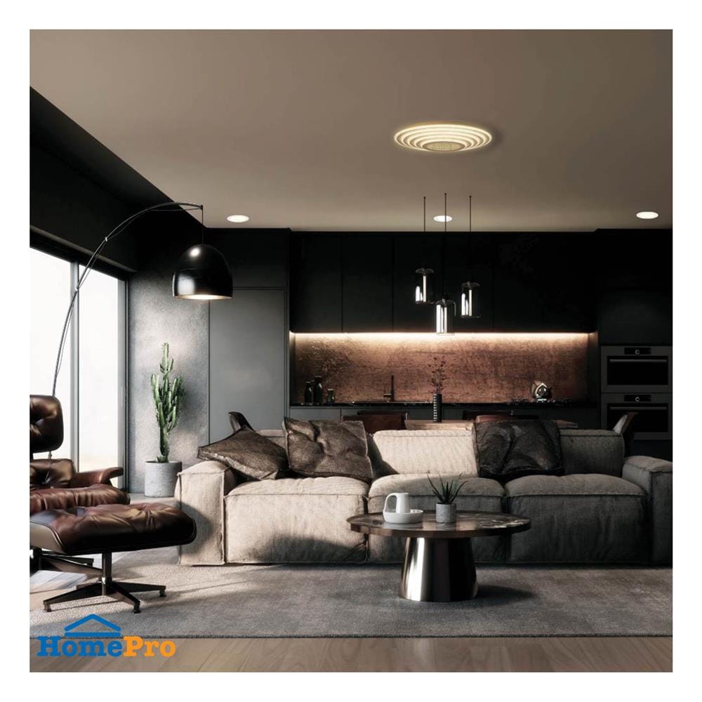 ไฟเพดาน LED LAMPTAN LAYER 19.6 นิ้ว 36 วัตต์ DAYLIGHT/COOL WHITE/WARM WHITE สีขาว