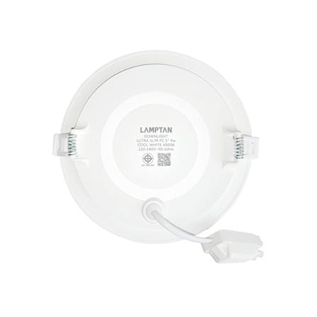 ดาวน์ไลท์ LED LAMPTAN ULTRA SLIM PC 5 นิ้ว 9 วัตต์ COOL WHITE สีขาว_1