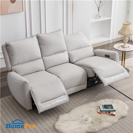 เก้าอี้ปรับนอนไฟฟ้า 3 ที่นั่ง BENETTA DIVANO สีเทา_10