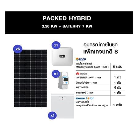 ชุดโซลาร์รูฟ HYBRID HOME SOLAR 3.30KWP BESS 7KW 1 เฟส_1
