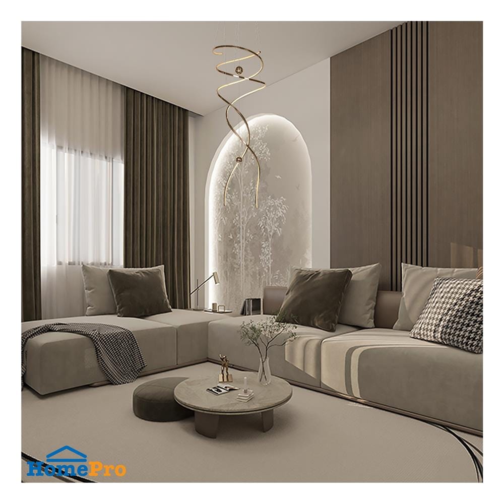 ไฟช่อ LED L&E 01-A0258 110 วัตต์ COOL WHITE สีโรสโกลด์ 1 หัว